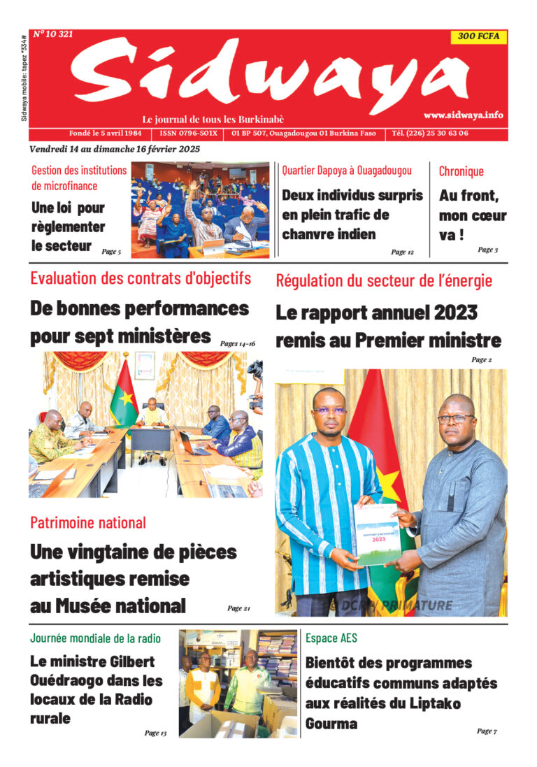 Une du 14-2-2025