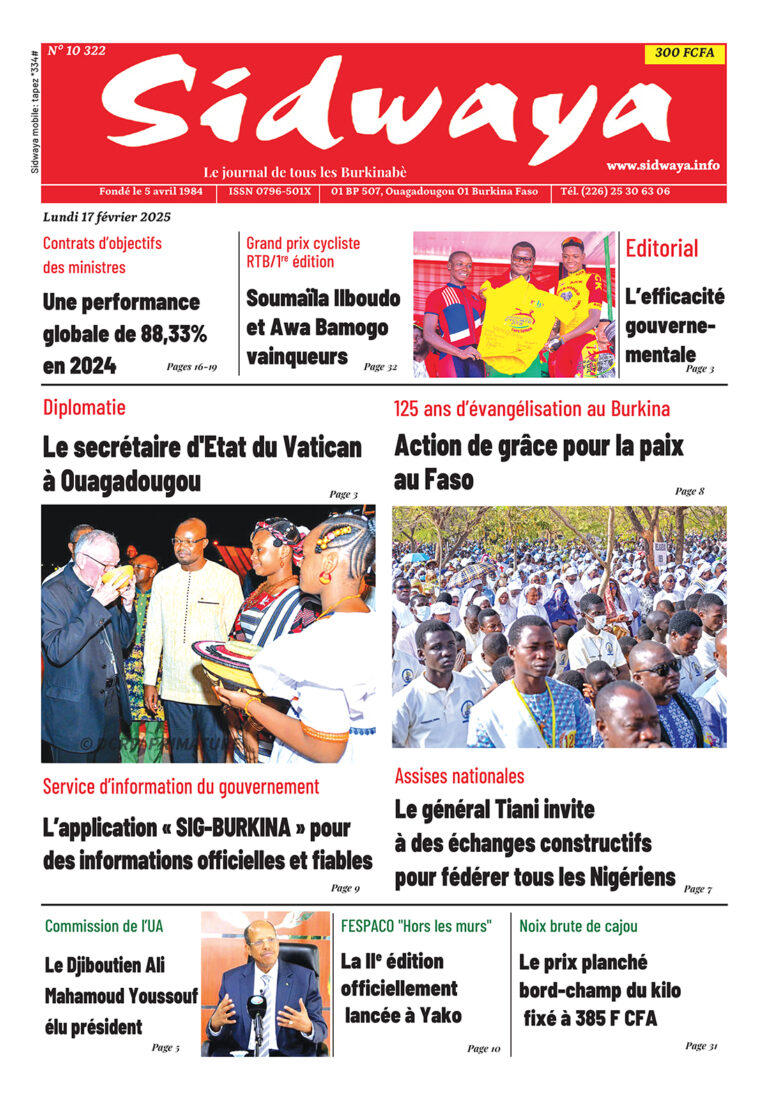 Une du 17-02-2025