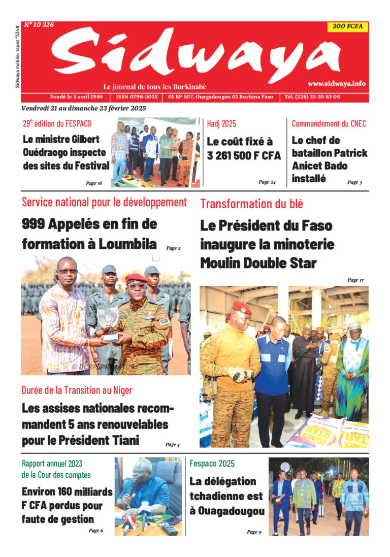 Une du 21-02-2025