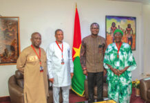 FESPACO 2025: le ministre Gilbert Ouédraogo reçoit le chef de la délégation ivoirienne