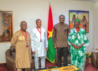 FESPACO 2025: le ministre Gilbert Ouédraogo reçoit le chef de la délégation ivoirienne