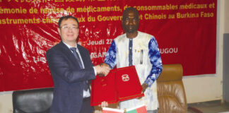 CHU de Tengandogo : la Chine offre du matériel sanitaire