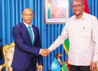 Coopération multilatérale : le Représentant-résidant du PNUD au Burkina Faso dit au revoir au ministre chargé des Affaires étrangères