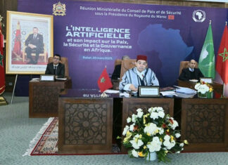 Réunion ministérielle du Conseil de Paix et de sécurité : « Environ 40% des groupes terroristes exploitent l’IA », le ministre des Affaires étrangères, de la Coopération africaine et des Marocains résidant à l’étranger, Nasser Bourita.