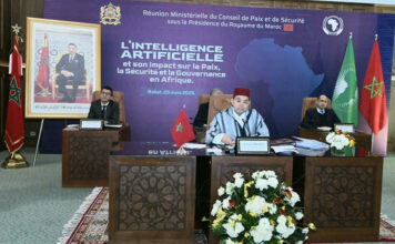 Réunion ministérielle du Conseil de Paix et de sécurité : « Environ 40% des groupes terroristes exploitent l’IA », le ministre des Affaires étrangères, de la Coopération africaine et des Marocains résidant à l’étranger, Nasser Bourita.