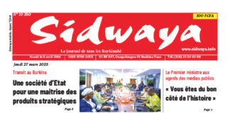 Une Sidwaya du 27-03-2025