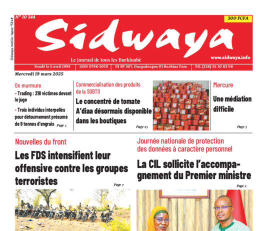 Une du 19-03-2025