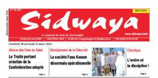 Une Sidwaya du 28 au 31-03- 2025