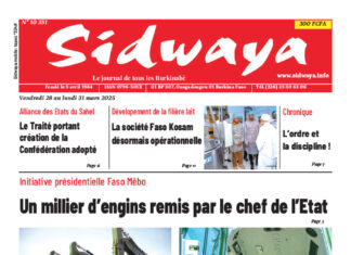 Une Sidwaya du 28 au 31-03- 2025