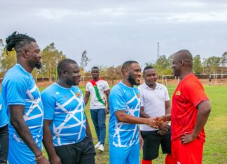Un match amical à la Présidence du Faso pour manifester le soutien ferme des anciennes gloires du football africain au peuple burkinabè