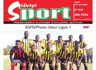 Une Sidwaya Sport du 01-04-2025