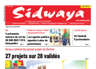 Une Sidwaya du 08-04-2025