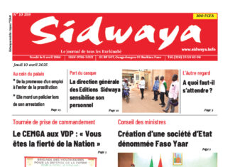 Une Sidwaya du 10-04-2025