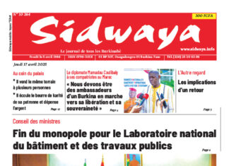 Une Sidwaya du 17-04-2025