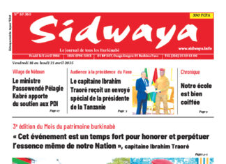Une Sidwaya du 18 au 21-04-2025