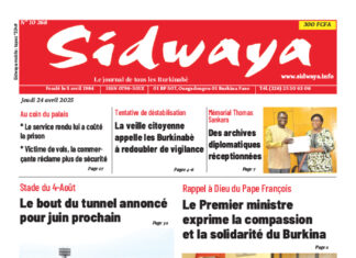 Une Sidwaya du 24-04-2025