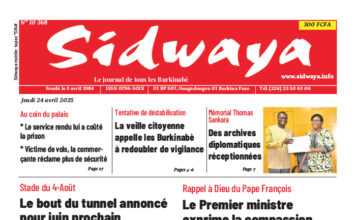 Une Sidwaya du 24-04-2025