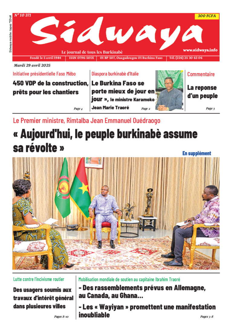 Une du 29-4-2025