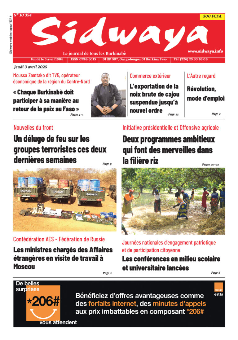 Une du 3-04-2025