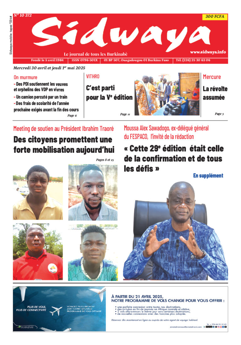 Une du 30-04-2025