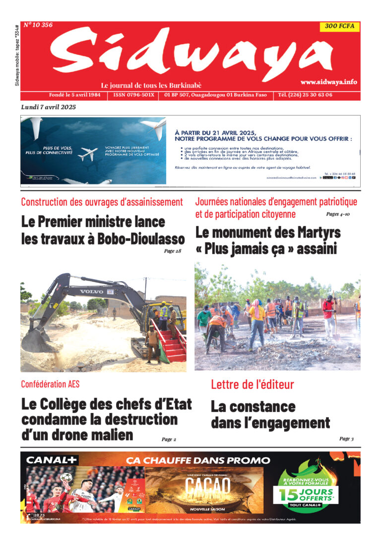 Une du 07-04-2025