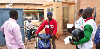 Port du casque: la direction générale des Editions Sidwaya sensibilise son personnel