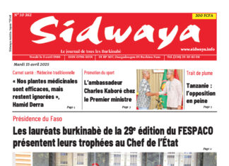 Une Sidwaya du 15-04-2025