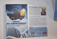 Littérature : Ousseni Tamboura dédicace « Droit et financement du secteur privé en Afrique de l’Ouest »