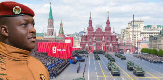 80e anniversaire de la Grande Victoire des Russes : Le Capitaine Ibrahim TRAORÉ assiste à la parade militaire et dépose une gerbe de fleurs sur « La tombe du soldat inconnu »