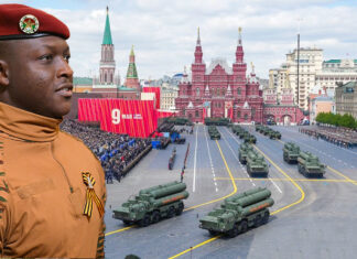 80e anniversaire de la Grande Victoire des Russes : Le Capitaine Ibrahim TRAORÉ assiste à la parade militaire et dépose une gerbe de fleurs sur « La tombe du soldat inconnu »