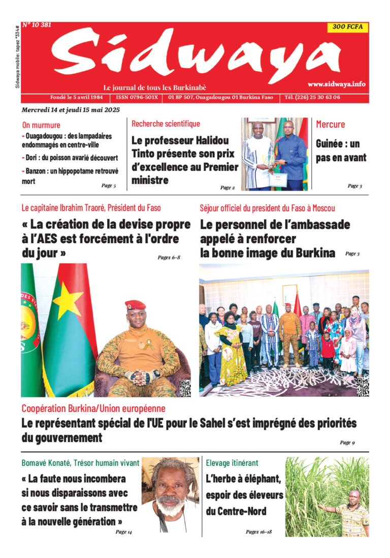 Une du 14-05-2025