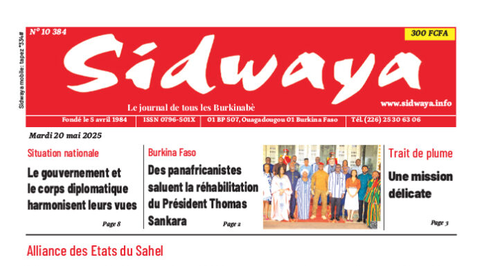 Une Sidwaya du 20-05-2025