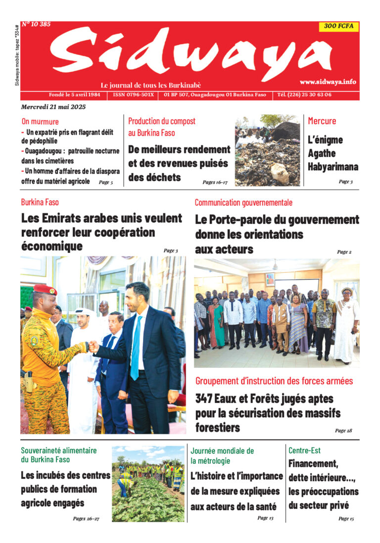 Une du 21-05-2025