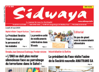 Une Sidwaya du 26-05-2025