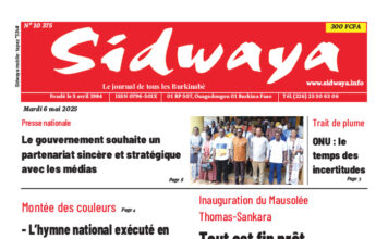 Une Sidwaya du 06-05-2025