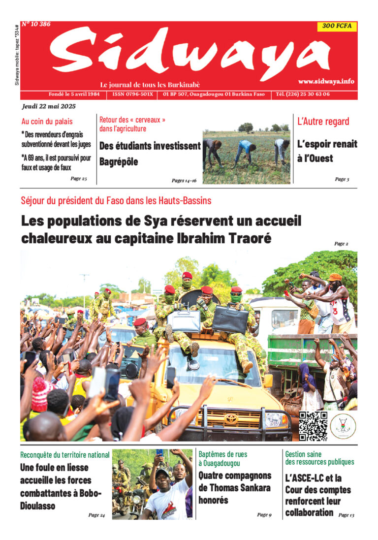 Une du 22-05-2025