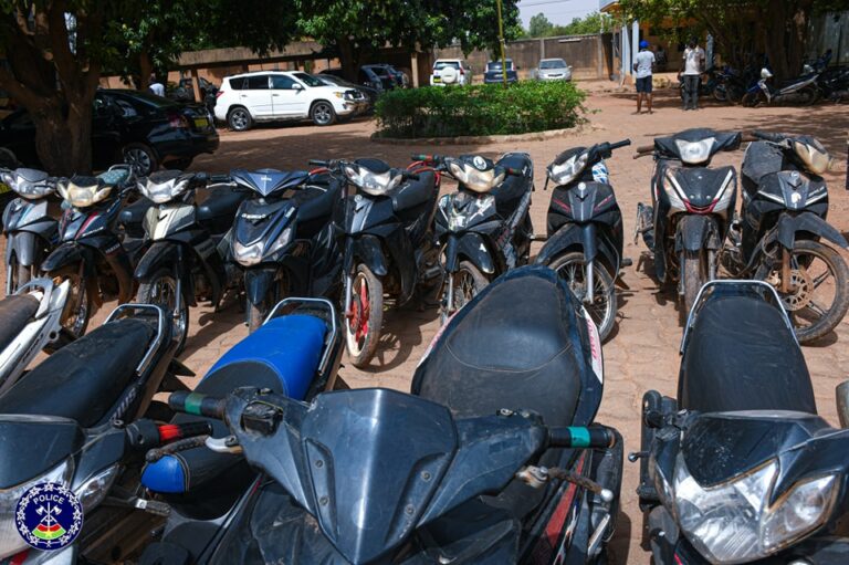 Ouagadougou : du 14 au 16 Juin 2025, la Police Nationale restitue 121 engins à 02 roues déclarés volés