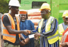 Initiative présidentielle Faso Mêbo: la région du Centre apporte 25 tonnes de ciment