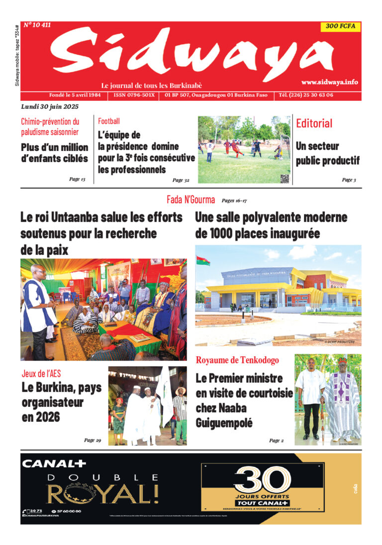 Une Sidwaya du 30-06-2025