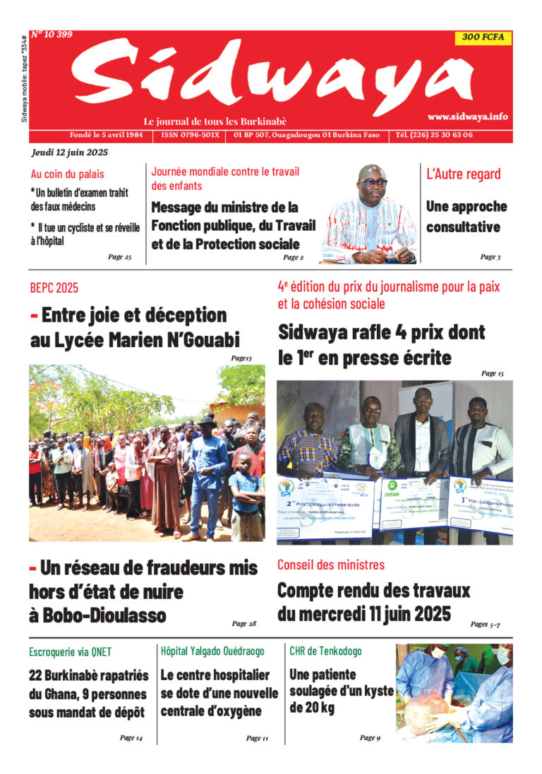 Une du 12-06-2025