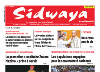 Une Sidwaya du 16-06-2025