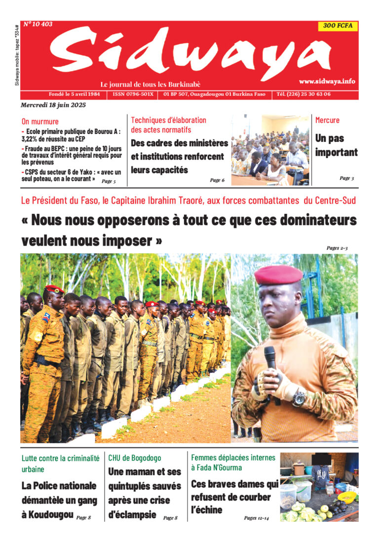 Une du 18-6-2025