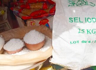 Fortification de l’huile et du sel iodé dans les Hauts-Bassins Les journalistes et communicateurs visitent le marché de Sarfalao