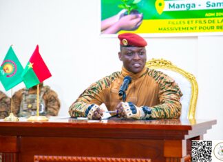 Le Capitaine Ibrahim TRAORÉ aux Forces vives du Centre-Sud : « le militaire burkinabè n’a peur de rien ! «