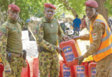 Initiative Faso Mêbo: le Bataillon de protection rapprochée de la présidence du Faso apporte sa contribution