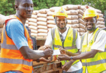 Initiative présidentielle Faso Mêbo: Bertrand Traoré et Edmond Tapsoba offrent 80 tonnes de ciment