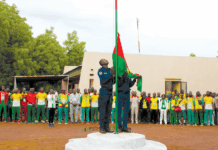 Compétition des Ecoles de formation pour la relève sportive: la VIe édition lancée à Ouahigouya à travers la montée des couleurs