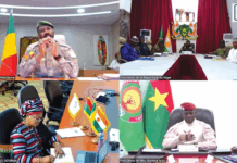 Conférence des chefs d’Etat de l’Autorité du Liptako-Gourma: le président du Faso a participé, par visioconférence, à la 8ᵉ session ordinaire