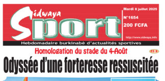 Une Sidwaya Sport du 08-07-2025