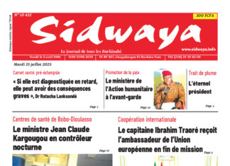 Une Sidwaya du 15-07-2025